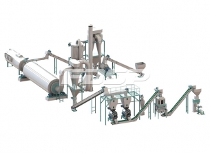 时产4-6吨农作物废弃物制粒生产线