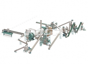 时产2-3吨城市餐厨物生物有机肥料制粒生产线